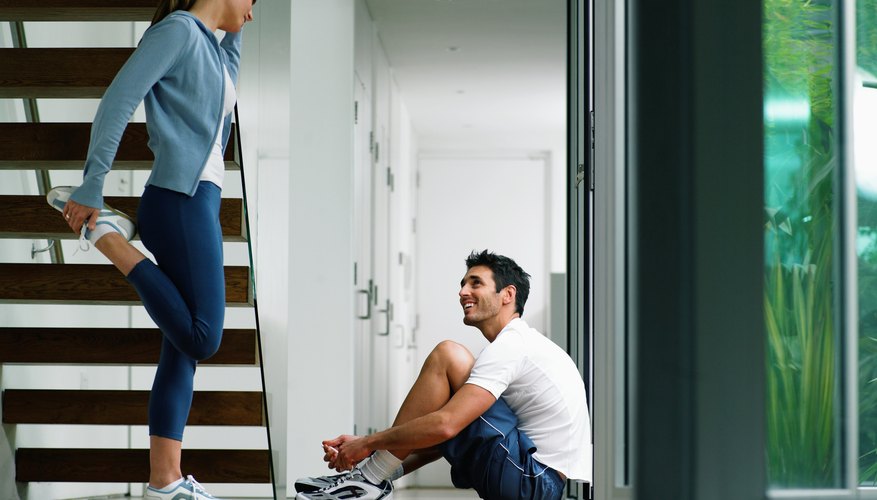 Exercise regularly, and stretch your calves and feet often though out each day. Exercise regularly, and stretch your calves and feet often though out each day.