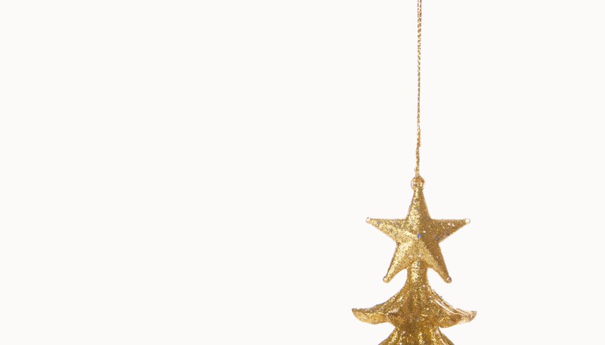 La decoración para Navidad.