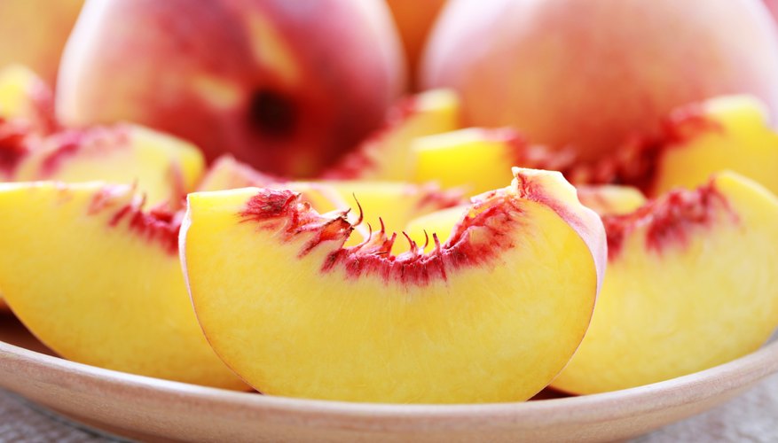 Sliced peaches Sliced peaches