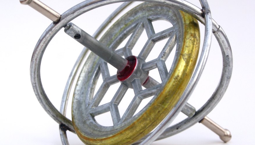 Most gyroscopes have three rings, or gimbals, around the center that help to isolate the center rotor from torque effects.