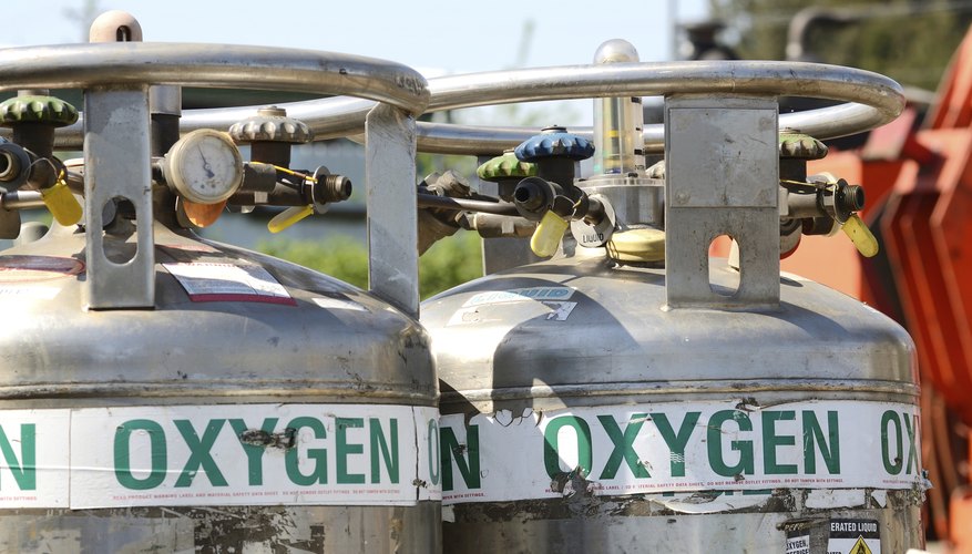 Photo Credit: tfoxfoto/iStock/Getty Images A pair of oxygen tanks.