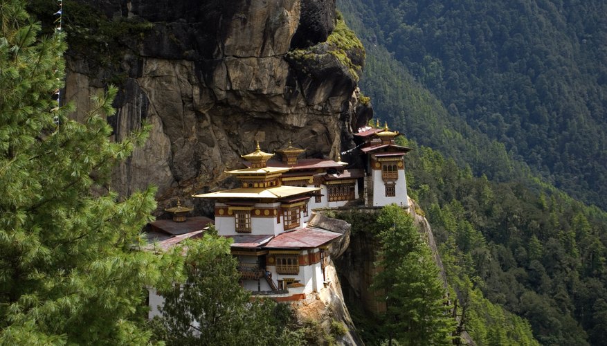 Photo Credit: nyiragongo/iStock/Getty Images There are many Buddist monastaries in the Himalayas.