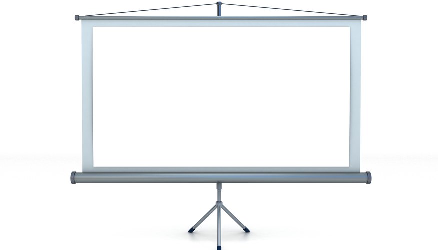 Photo Credit: Artem_Egorov/iStock/Getty Images Show a company timeline on a projector.