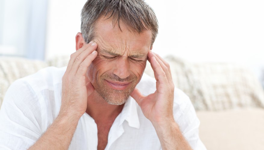 man with headache man with headache