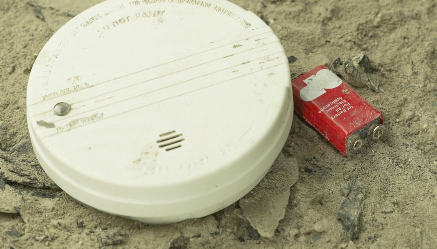 Photo Credit: Hemera Technologies/AbleStock.com/Getty Images 9-volt batteries are often used in smoke detectors.