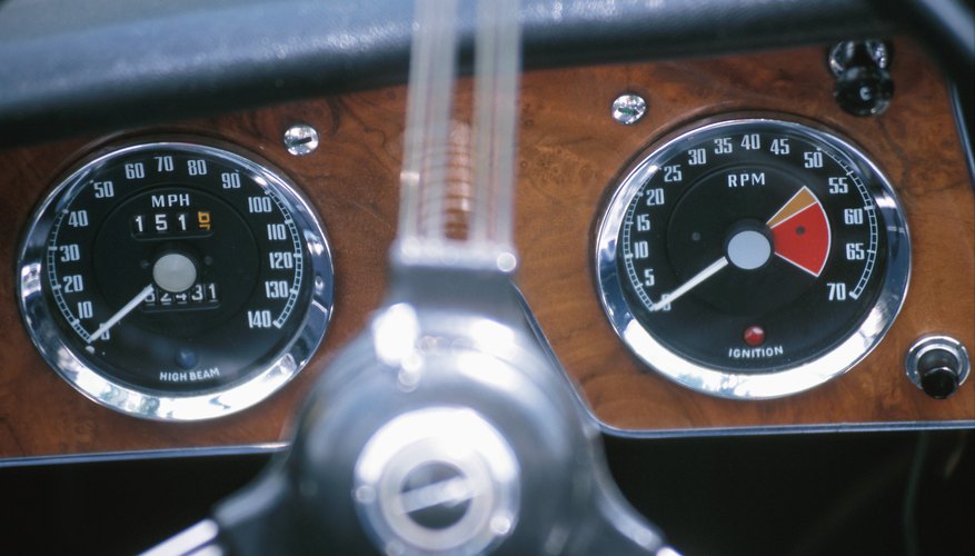Steering wheel and gauges