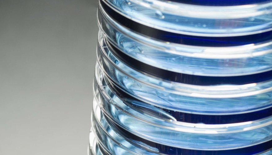 Photo Credit: Jupiterimages/Comstock/Getty Images Agar gel is used in petri dishes to cultivate bacteria