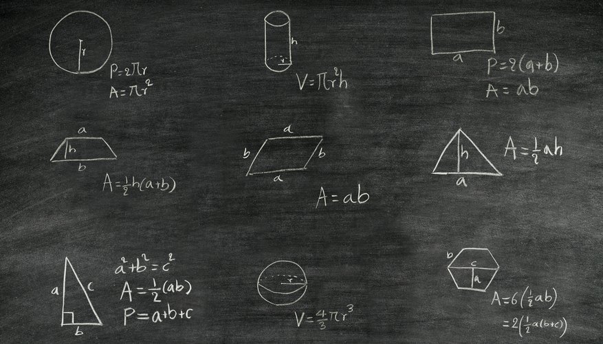 Photo Credit: pupunkkop/iStock/Getty Images Fundamental geometric shapes each have unique formulas for finding the enclosed area.