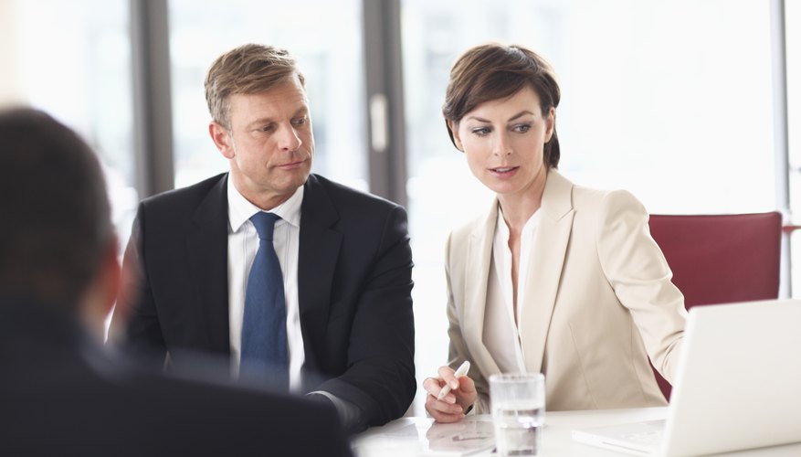 Business colleagues in meeting