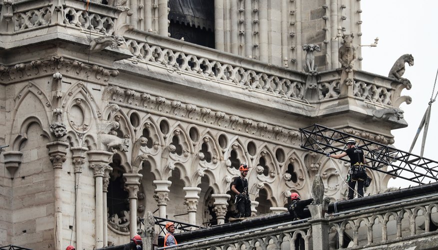 Photo Credit: KENZO TRIBOUILLARD/AFP/GettyImages Notre Dame was home to one of Paris' biggest bee populations – and, thankfully, they were safe from the blaze.