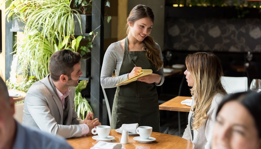 what does a waitress do in a restaurant