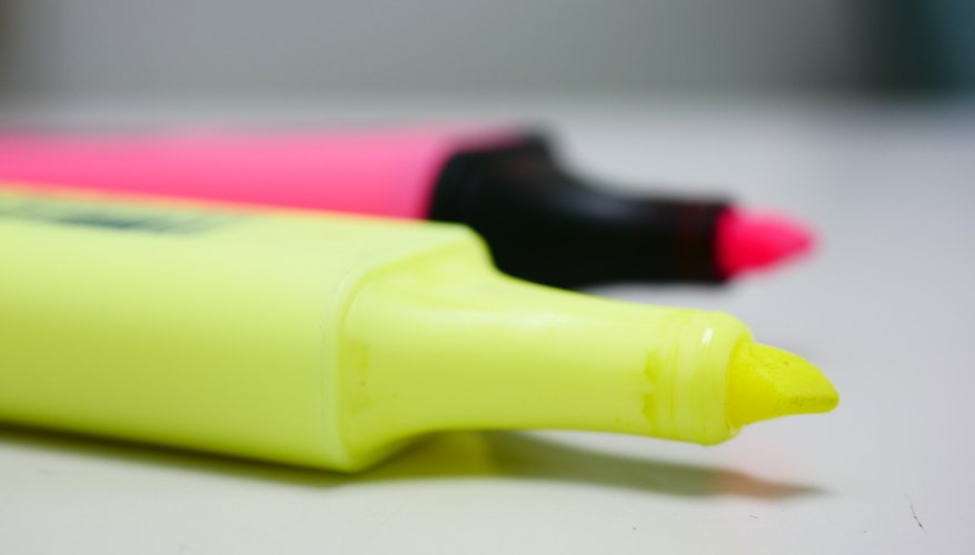 Los rotulador fluorescentes se pueden recuperar