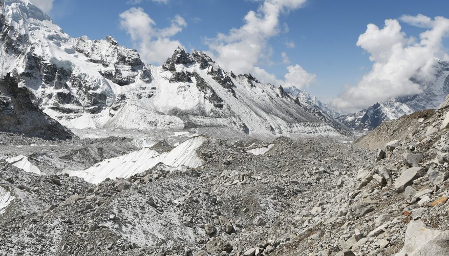 Photo Credit: PRAKASH MATHEMA/AFP/GettyImages The Khumbu Glacier near Mount Everest in Nepal.