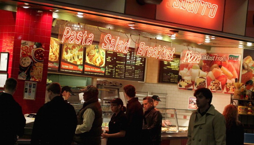 Photo Credit: Scott Olson/Getty Images News/Getty Images Sbarro is one of several chains of Italian restaurants. When considering to franchise, remember the risk as well as the reward.
