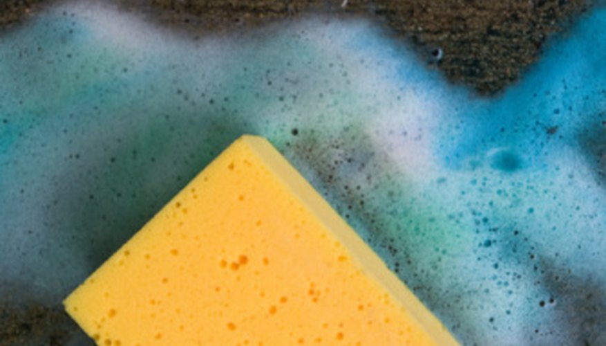 Sponges clean tile without scratching. Sponges clean tile without scratching.