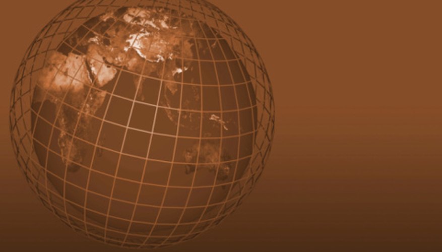 Photo Credit: Photos.com/AbleStock.com/Getty Images Spherical trigonometry uses latitude and longitude values to determine angle distances.