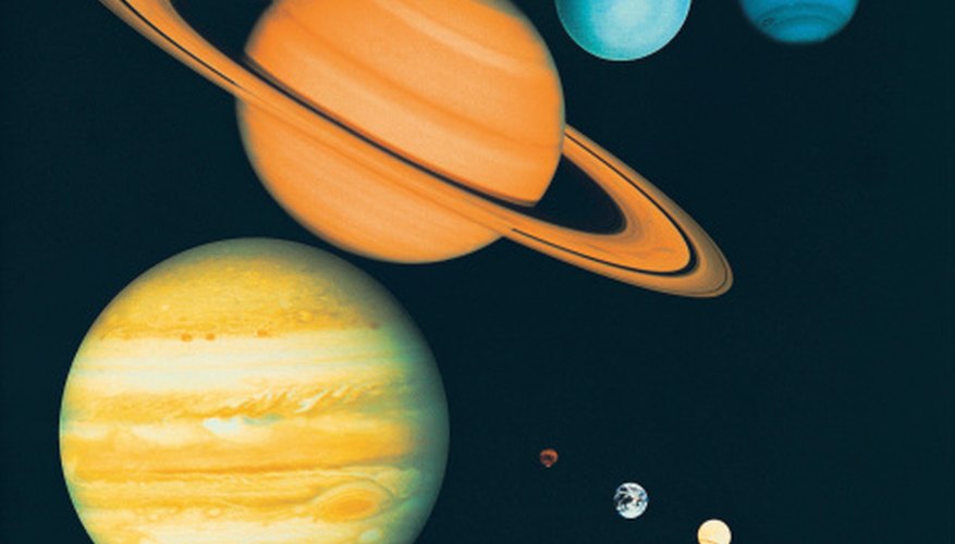 Photo Credit: Digital Vision./Digital Vision/Getty Images The inner planets are smaller than the outer planets and are closer to the sun.