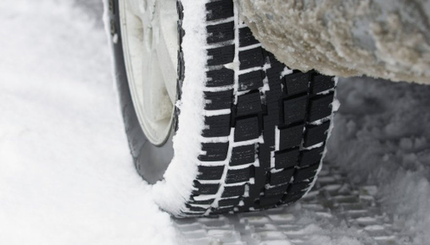 Photo Credit: Jupiterimages/Comstock/Getty Images Snow and icy conditions are taken into consideration when determining speed.