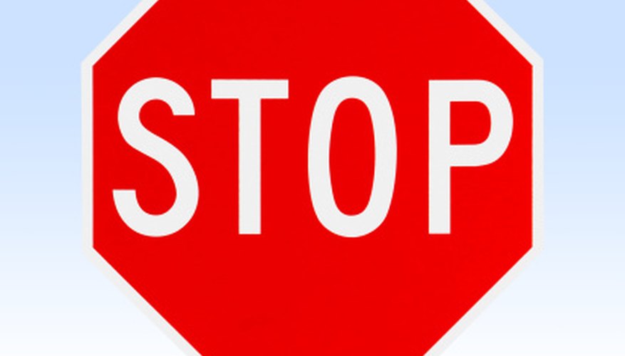 Photo Credit: Thomas Northcut/Stockbyte/Getty Images A stop sign is an octagon.