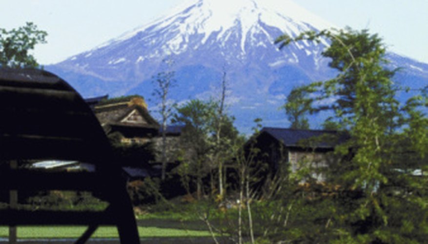 Photo Credit: NA/AbleStock.com/Getty Images Mt. Fuji in Japan is a composite volcano, also known as a stratovolcano.