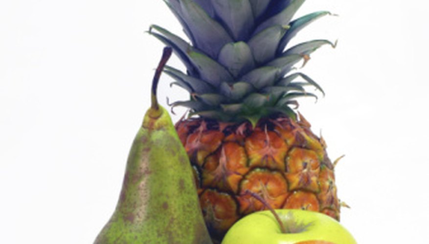 Photo Credit: Photos.com/Photos.com/Getty Images Different fruits have different acid levels.