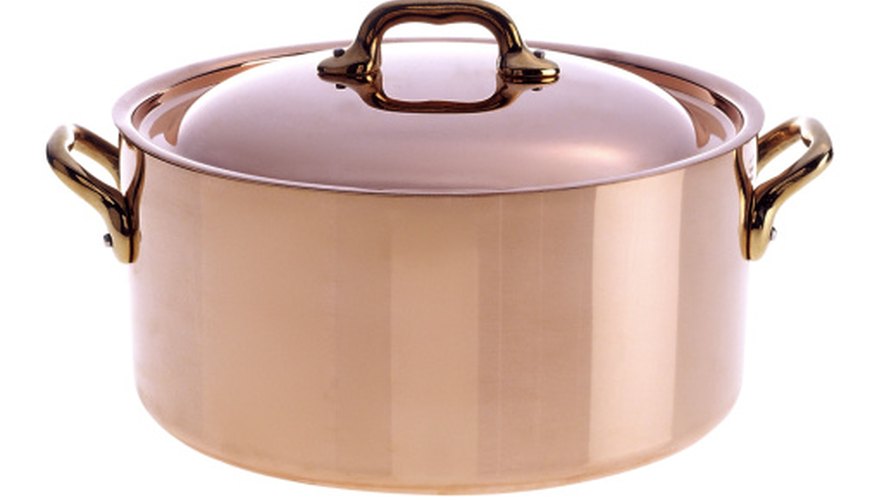 Photo Credit: Brand X Pictures/Brand X Pictures/Getty Images Applying heat to copper can change its surface color.