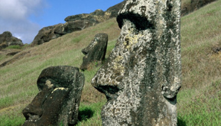Photo Credit: Goodshoot/Goodshoot/Getty Images Easter Island's famous moai represent honored ancestors.