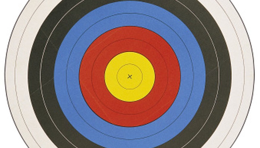 Photo Credit: Comstock/Comstock/Getty Images A circle's center keeps its standard form on target.