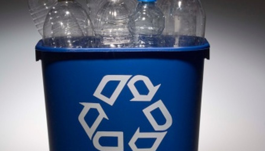 Photo Credit: Jupiterimages/Comstock/Getty Images Plastic bottles are widely recyclable.