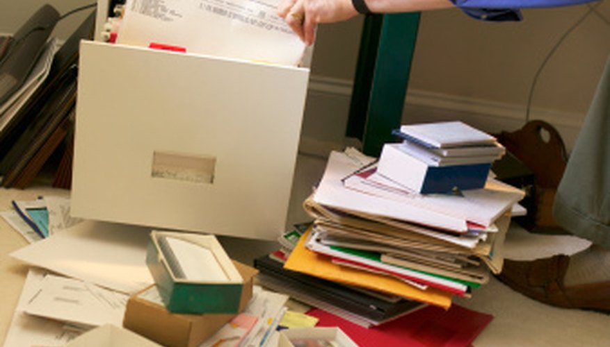 A messy home office may negate the entire purpose of the space.