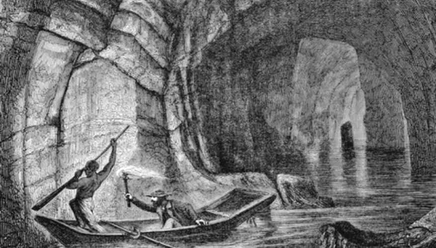 Photo Credit: Photos.com/Photos.com/Getty Images Dissolved limestone created the network of caverns known as Mammoth Caves