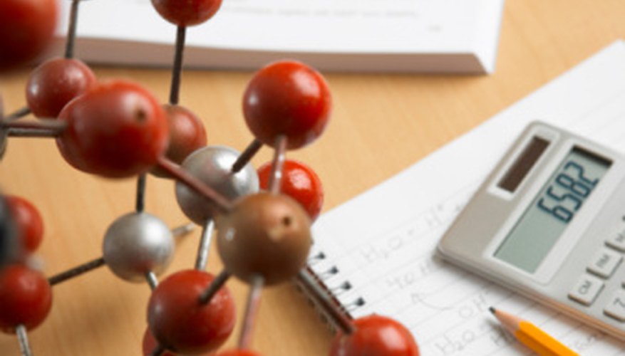 Photo Credit: BananaStock/BananaStock/Getty Images Using a molecular model to determine the ratio between elements in a compound.