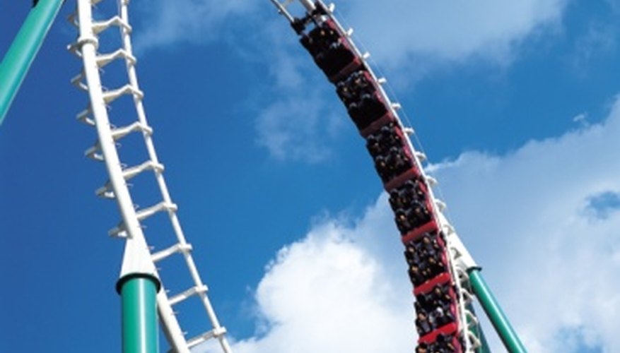Photo Credit: Photos.com/Photos.com/Getty Images Roller coasters used to be made of wood.