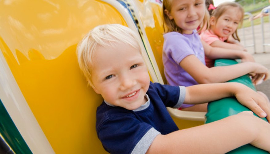 Photo Credit: Creatas Images/Creatas/Getty Images Amusement parks use physics to thrill riders.