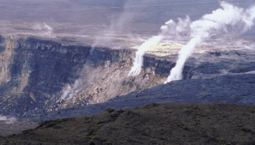 Photo Credit: NA/AbleStock.com/Getty Images Volcanoes are a commonly associated with tectonic plate boundaries.