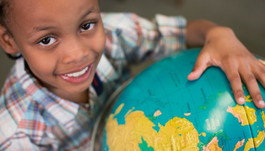 Photo Credit: Creatas/Creatas/Getty Images Learners can use a globe to help them retain information on latitude and longitude.