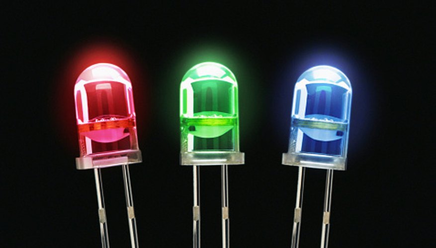 Photo Credit: Steven Puetzer/Photodisc/Getty Images A LED is a type of diode that glows when current passes through it.