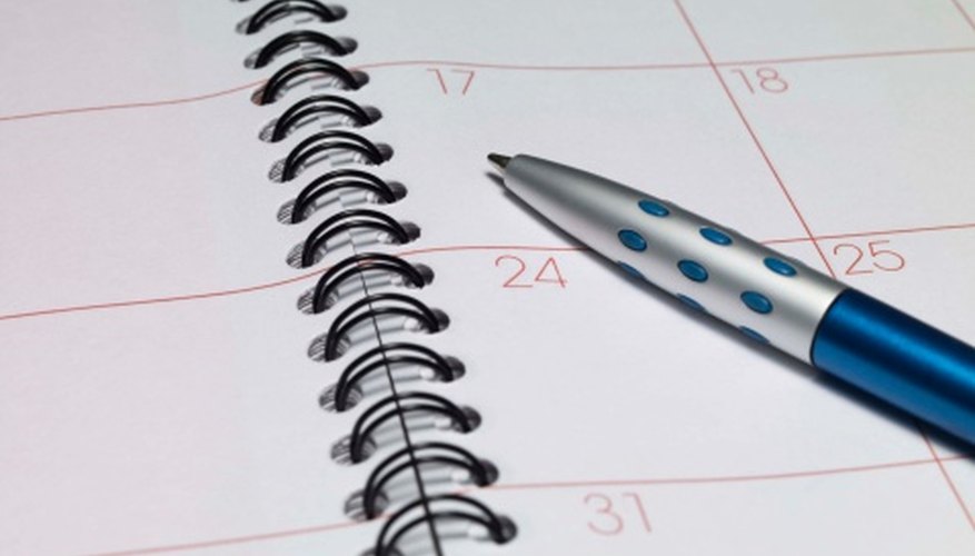 Photo Credit: Jupiterimages/Comstock/Getty Images Calculating days in the future allows planning for future events.