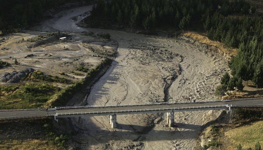 Photo Credit: Phil Walter/Getty Images News/Getty Images Lahar flows down a riverbed.