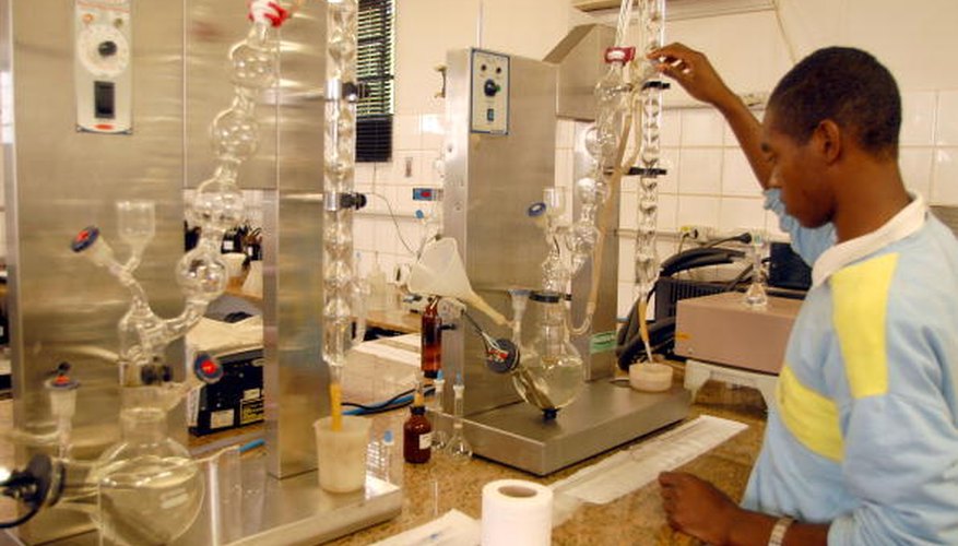Photo Credit: Andre Vieira/Getty Images News/Getty Images Distilling is done in distillation columns.