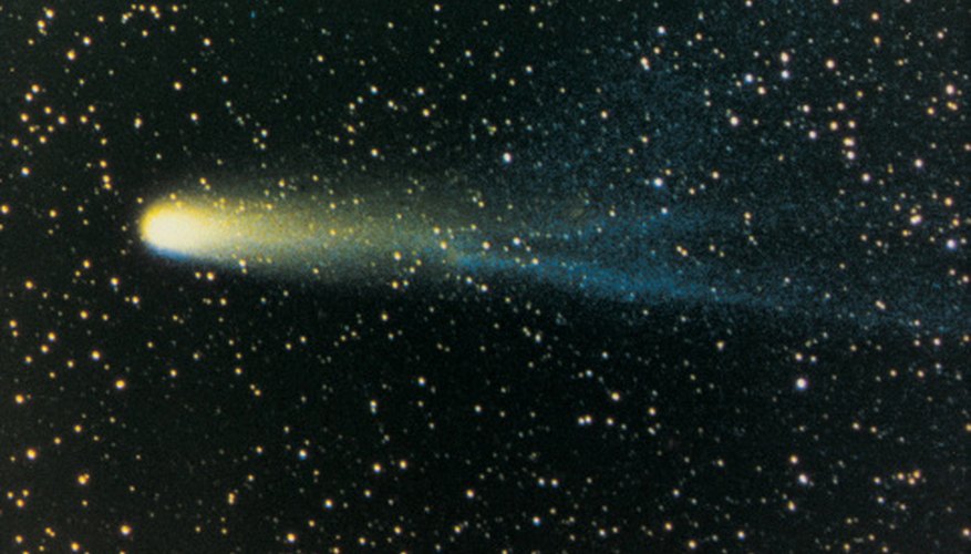 Photo Credit: Digital Vision./Digital Vision/Getty Images Comets approaching the sun develop luminous tails that extend for long distances.