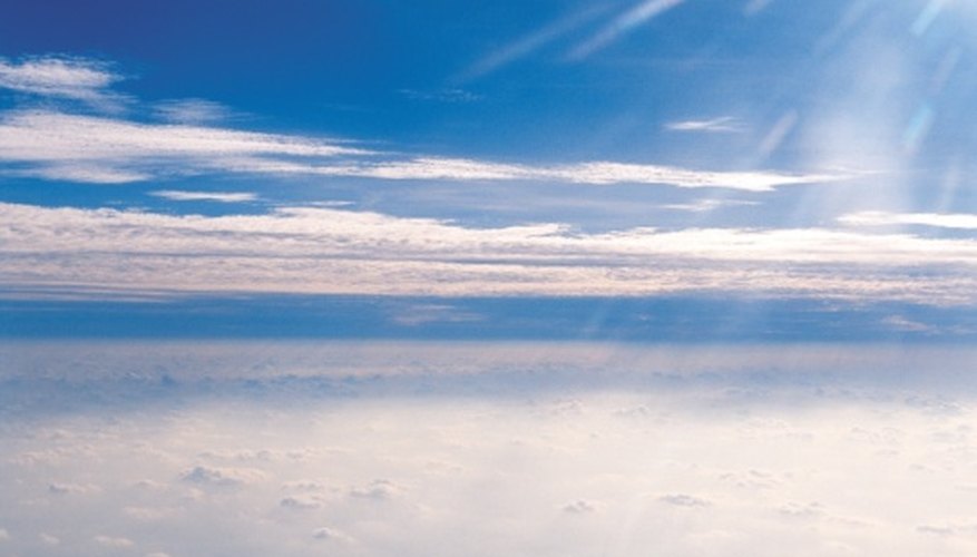 Photo Credit: Jupiterimages/Photos.com/Getty Images The stratosphere is one of four layers of the Earth's atmosphere.