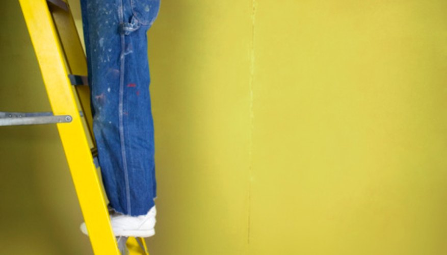 Photo Credit: Creatas/Creatas/Getty Images The length of the ladder is the slant height.