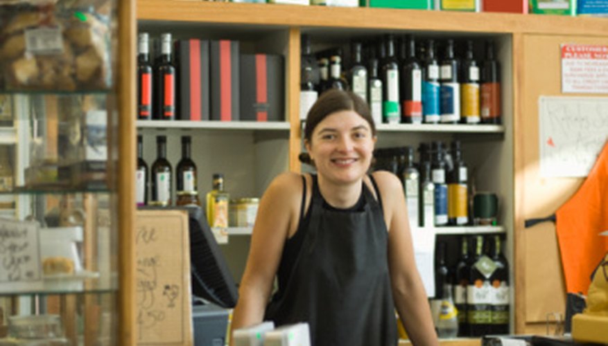 Photo Credit: Jupiterimages/BananaStock/Getty Images The cashier should have a clear view of the front of the store.