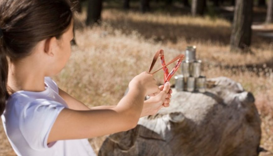 Photo Credit: Jupiterimages/BananaStock/Getty Images A slingshot is a simple catapult.