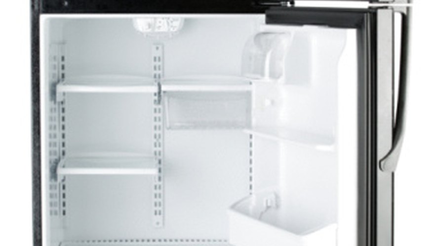 Refrigerators like this one use several chemicals like acrylonitrile, which makes up the plastic interior shelving. Refrigerators like this one use several chemicals like acrylonitrile, which makes up the plastic interior shelving.
