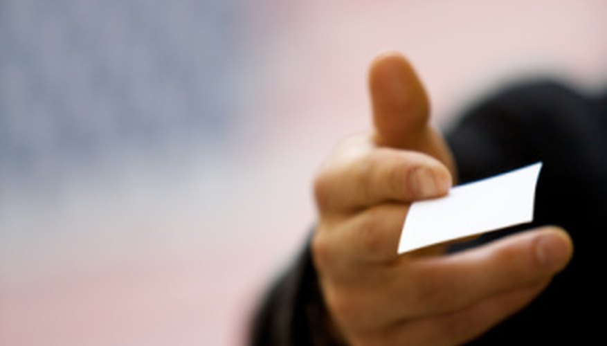 Do It Yourself Business Cards With Geopaper Bizfluent Having A Business Card Handy At All Times Is Ideal