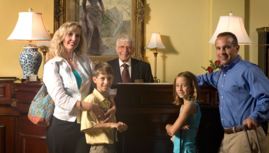 Photo Credit: Jupiterimages/Photos.com/Getty Images Successful hotels cater to specific market segments, such as family travelers.