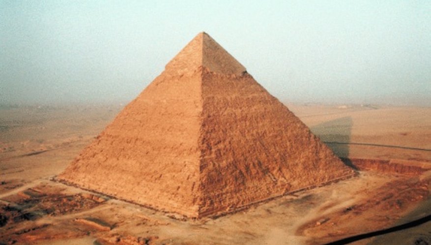 Photo Credit: Jupiterimages/Photos.com/Getty Images Hieroglyphs were discovered on the walls of pyramids.
