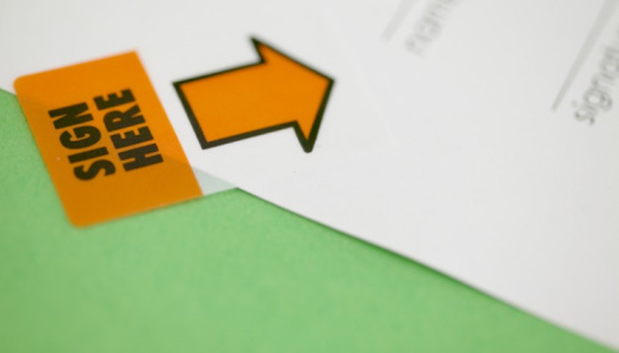 Photo Credit: NA/AbleStock.com/Getty Images Signed contracts avoid misunderstandings.